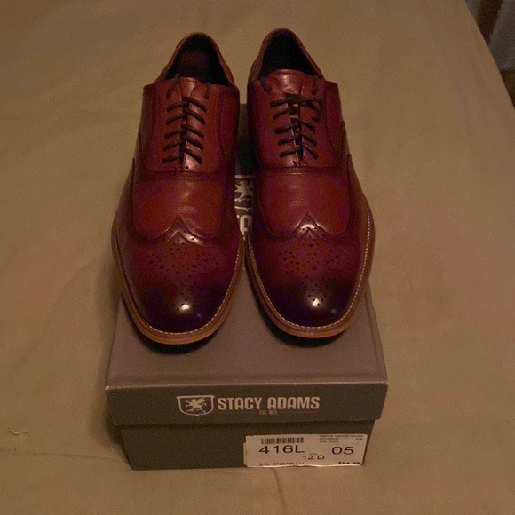 Stacy Adam’s brown wingtip size 12 used with new box - Picture 1 of 6